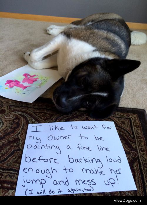 Painting Saboteur

I like to wait for my owner to be painting a…